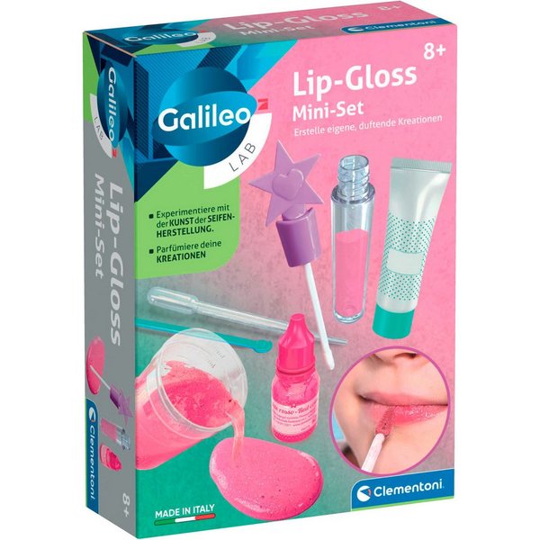 Clementoni® Freizeittasche Experimentierset Galileo Lip-Gloss Mini