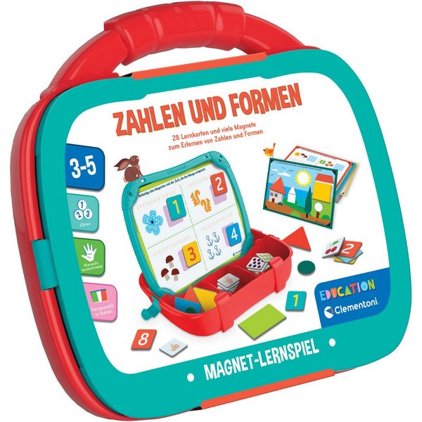 Clementoni® Lernspielzeug Lernbox - Zahlen und Formen, Made in Europe