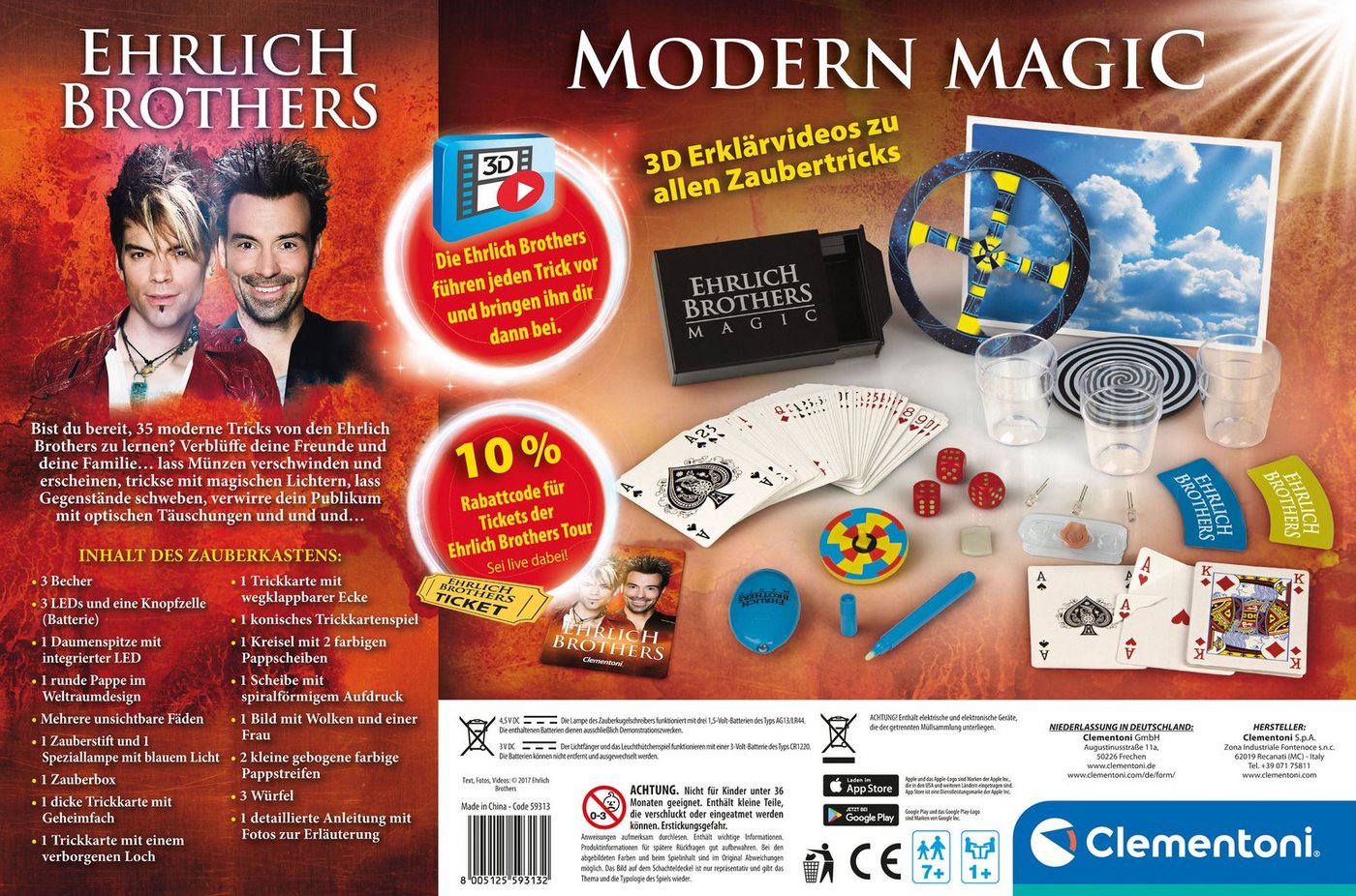 Clementoni® Zauberkasten Ehrlich Brothers, Modern Magic – Bild 4 von 4