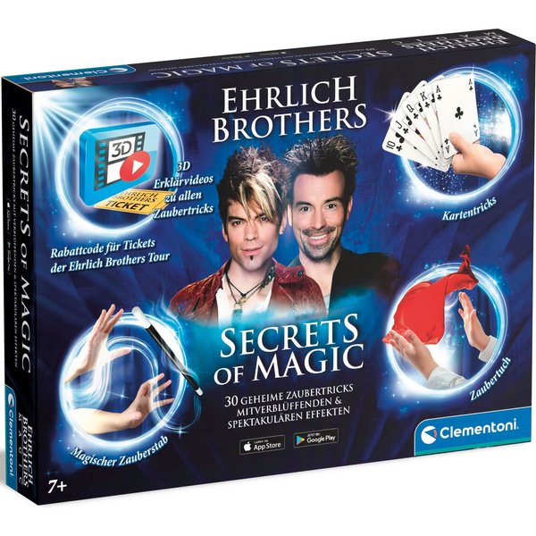 Clementoni® Zauberkasten Ehrlich Brothers, Secrets of Magic, Made in Europe