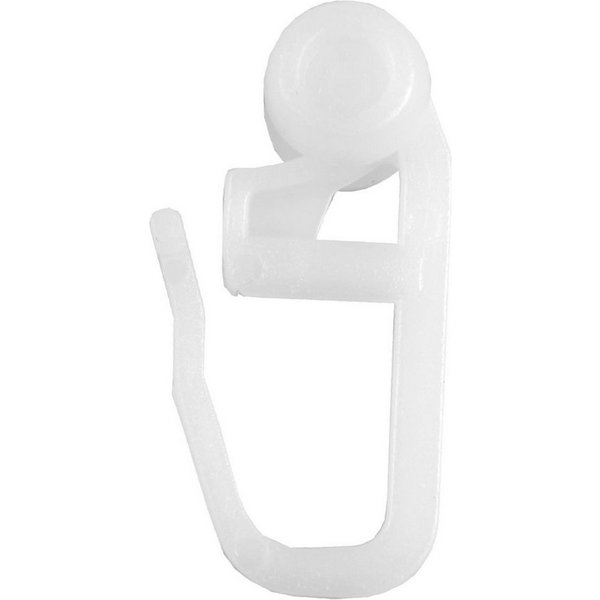Clever-Kauf-24 Gardinenröllchen 50 oder 100 Stück Gardinenröllchen Rollhaken Rollringe weiß, (50-St)