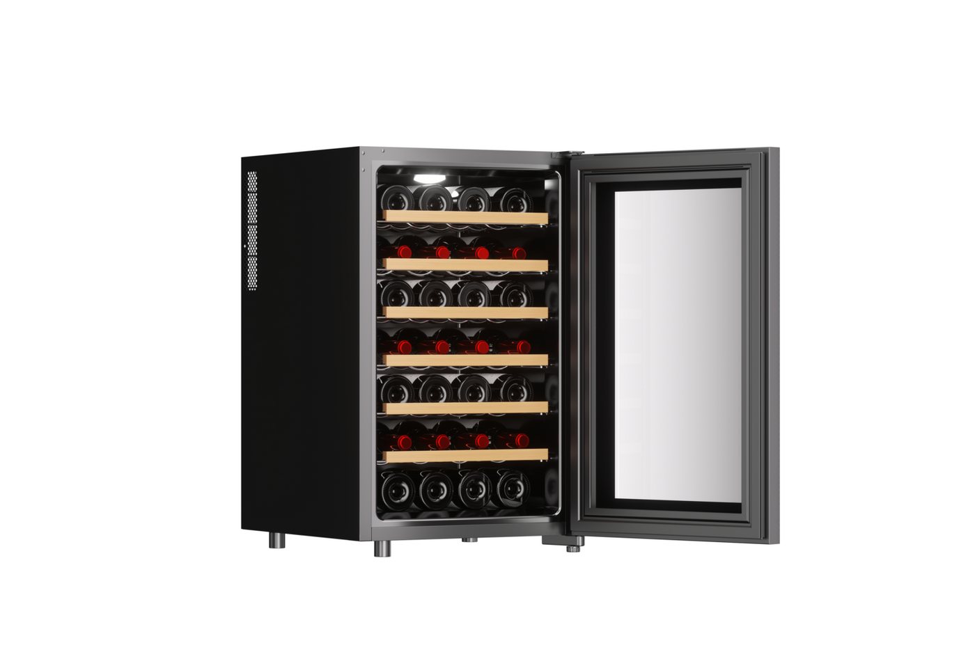 CLIMADIFF Weintemperierschrank CUVEE28, für 28 Standardflaschen á 0,75l,Ultra-Leise, sehr kompakt – Bild 3 von 5