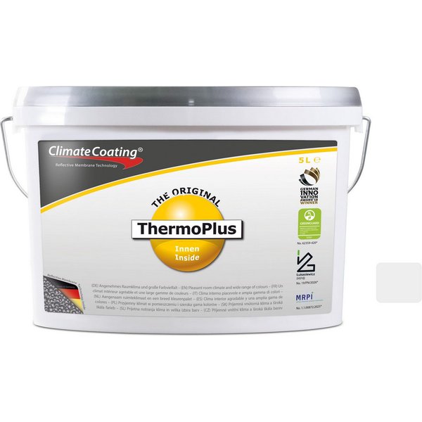 ClimateCoating Wandfarbe ThermoPlus, Energiesparfarbe, Wand- und Deckenfarbe, feuchteregulierend, matt