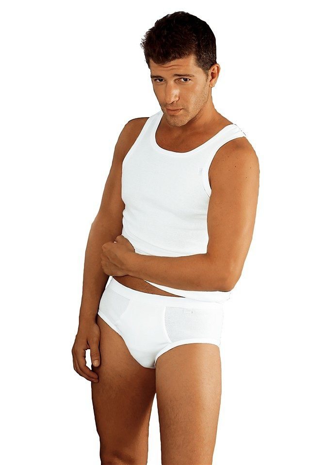 Clipper Exclusive Unterhemd (3-St) mit Komfortschnitt, hinten etwas länger - in Doppelripp, Tanktop – Bild 3 von 5