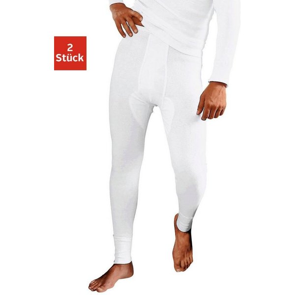 Clipper Lange Unterhose (Packung, 2-St) Doppelripp