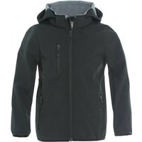 CLIQUE Kinder Blazer Basic Softshell Jacket Junior, Größe 140 in Schwarz