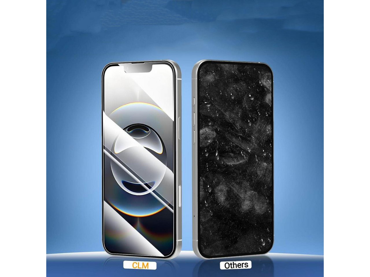 CLM-Tech Displayschutzglas 2X iPhone 18 Pro Max / iPhone 17 Pro Max für iPhone 17 Pro Max / iPhone 18 Pro Max 6,9 Zoll, Panzerglas Folie - Blasenfreie Anbringun – Bild 4 von 5
