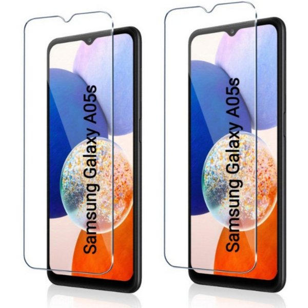 CLM-Tech Displayschutzglas 2x Schutzfolie für Samsung Galaxy A05s - Panzerfolie für Samsung Galaxy A05s, Samsung Galaxy A05s Panzerglas Folie - Anti-Fingerabdru