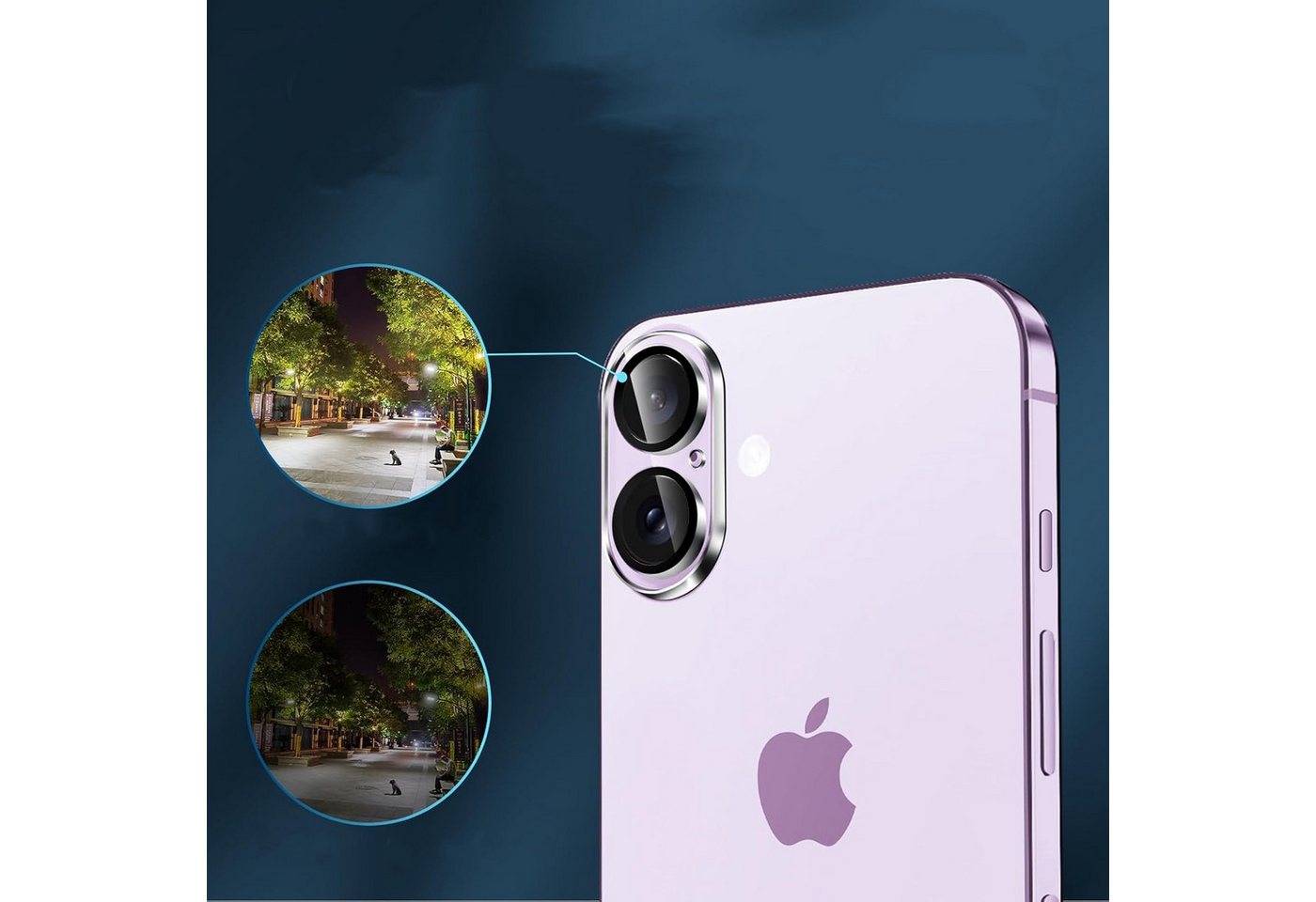 CLM-Tech Kameraschutzglas 2X für iPhone 17 6,1 Zoll, Linse Schutzglas 9H Glas - Folie kristallklar Panzerglas 2X Stück, 2 Stück, Kratzfest – Bild 5 von 5