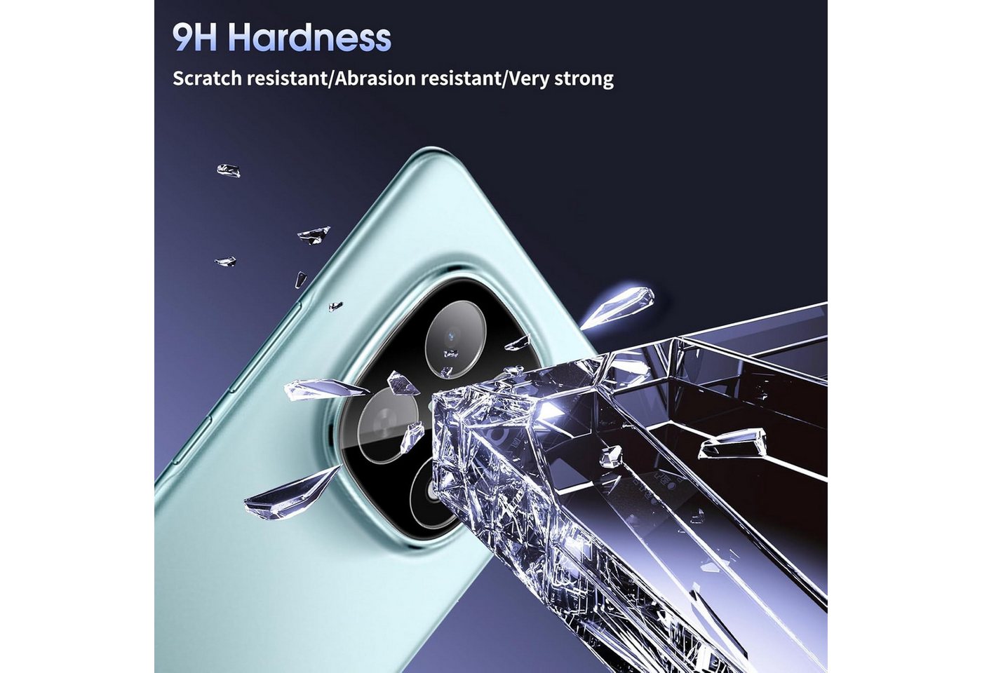 CLM-Tech Kameraschutzglas 2X für Xiaomi Redmi Note 15 Pro 5G 6,83 Zoll, (Nicht 4G) Linse 9H Glas - Folie kristallklar Panzerglas, 2 Stück, Kratzfest – Bild 2 von 5