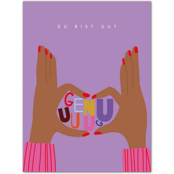 Close Up Poster Kunstdruck “Du bist gut genug” – Self-Love Poster 30x40 cm