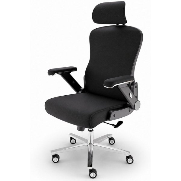 CLOUVOU Bürostuhl Ergonomisch, Schreibtischstuhl bis 150 kg (PowerSeat - Chefsessel für Arbeitszimmer, 5D Gaming Armlehnen), Blade Wheels, Homeoffice, Gaming St