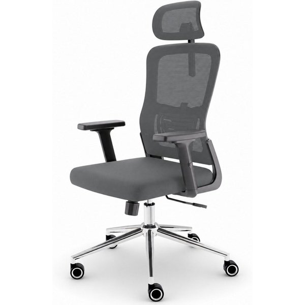 CLOUVOU Bürostuhl Ergonomisch, Schreibtischstuhl bis 150 kg (BrightSeat - Chefsessel für Arbeitszimmer, 2D Armlehne), Blade Wheels, Homeoffice, Gaming Stuhl, Dr