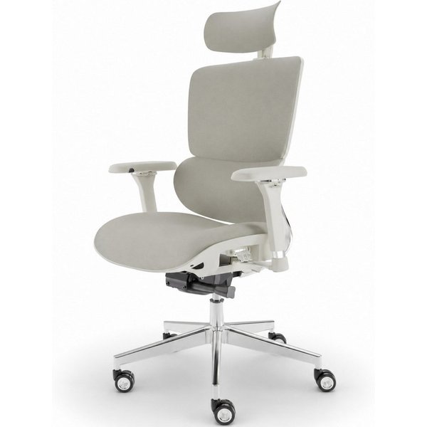 CLOUVOU Bürostuhl Ergonomisch, Schreibtischstuhl bis 150 kg (MasterSeat - Chefsessel für Arbeitszimmer, 4D Gaming Armlehnen), Blade Wheels, Homeoffice, Gaming S