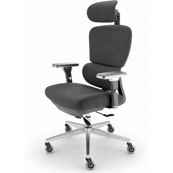 CLOUVOU Bürostuhl Ergonomisch, Schreibtischstuhl bis 150 kg (ProSeat - Chefsessel für Arbeitszimmer, 4D Gaming Armlehnen & 3D Kopfstütze), Blade Wheels, Homeoff