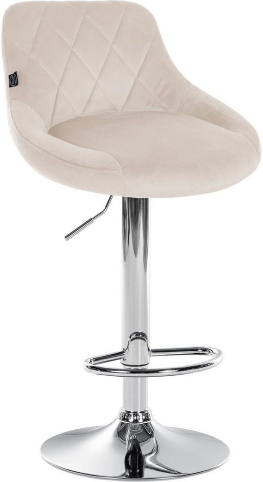 CLP Barhocker Lazio Samt (Set, 2er), Barstuhl 360° drehbar – Bild 3 von 5