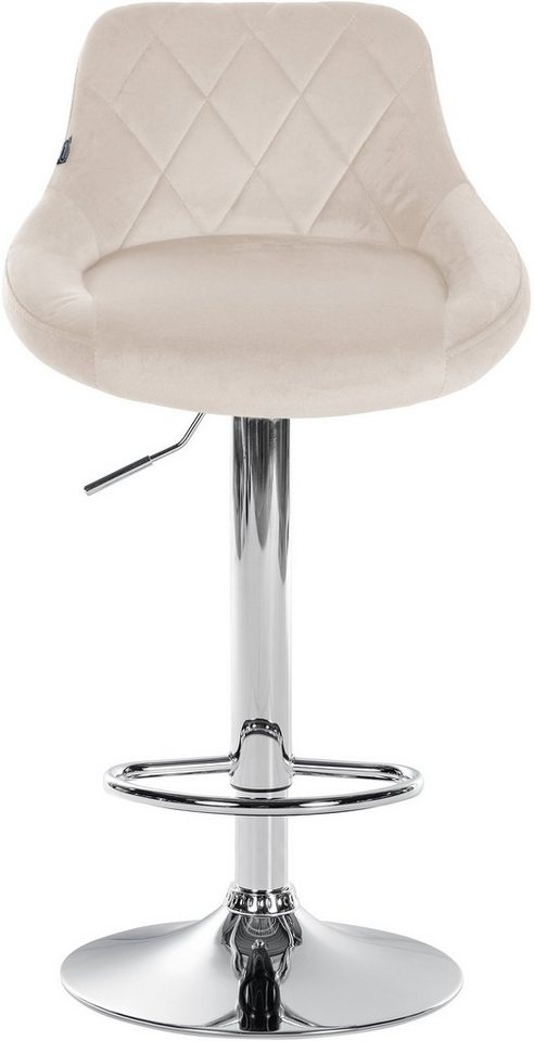 CLP Barhocker Lazio Samt (Set, 2er), Barstuhl 360° drehbar – Bild 4 von 5