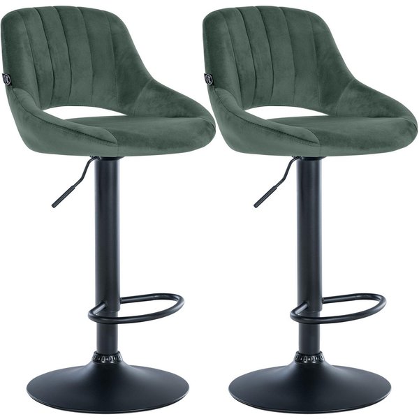 CLP Barhocker Milet Samt (Set, 2er), Samtbezüge, höhenverstellbar, drehbar