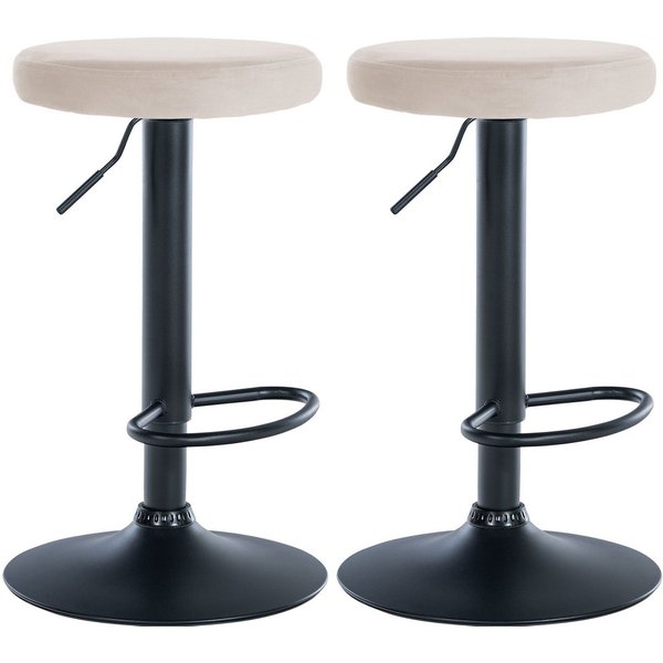 CLP Barhocker Ponte Samt (Set, 2er), drehbar und höhenverstellbar