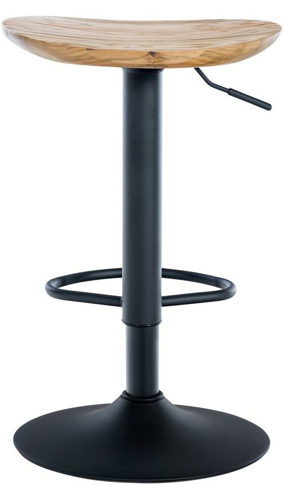 CLP Barhocker Skelde (Set, 2er), höhenverstellbar, Massivholz-Sitz – Bild 3 von 5