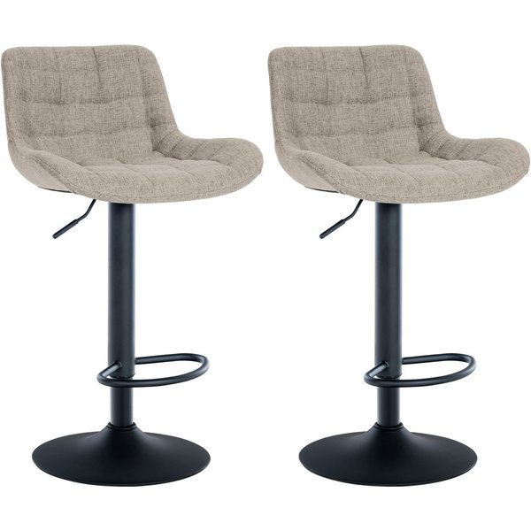 CLP Barhocker Tover (Set, 2er), um 360° drehbar und höhenverstellbar