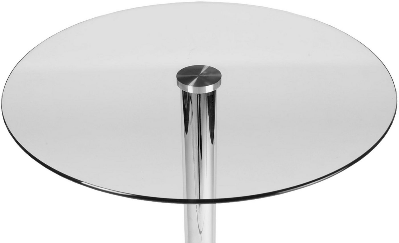 CLP Bartisch Stehtisch Rund (1er), mit Glas-Tischplatte & Metall-Gestell – Bild 2 von 5