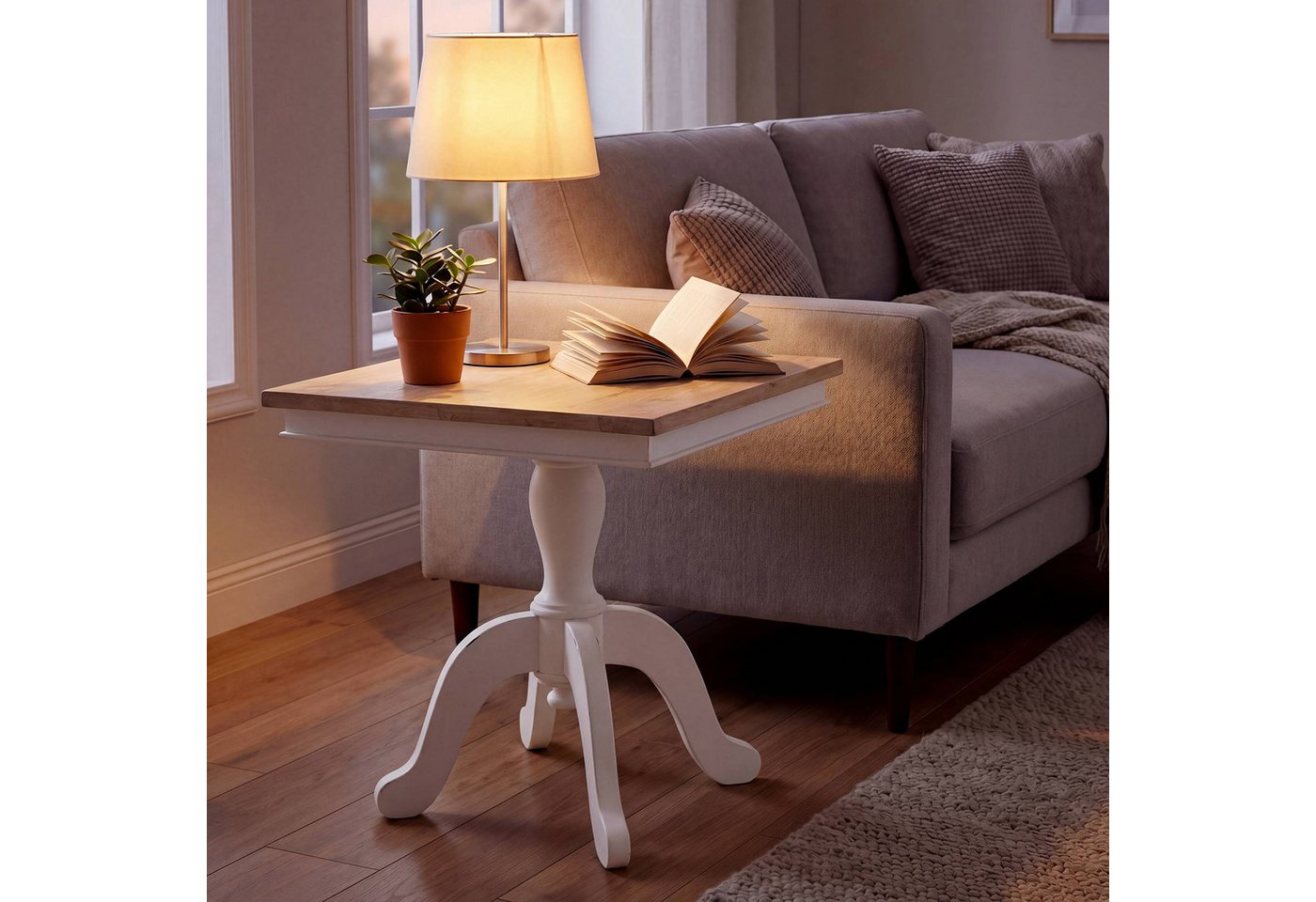 CLP Beistelltisch Lorne (1er), Sofatisch im Landhausstil, Shabby Chic – Bild 3 von 5