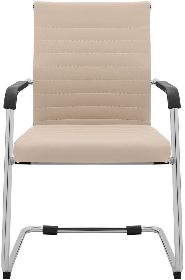 CLP Besucherstuhl Hakon (2er Set), gepolstert in Lederoptik, mit Armlehnen – Bild 4 von 5
