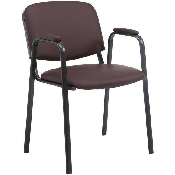 CLP Besucherstuhl Ken Pro (1er), stapelbar, Kunstleder, Armlehnen