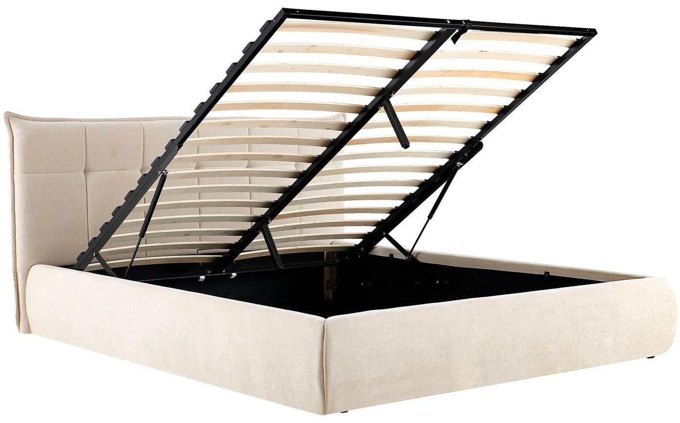 CLP Bett Mirka (1er, 1er), 160x200 cm, mit Stauraum, bis 300 kg – Bild 2 von 5