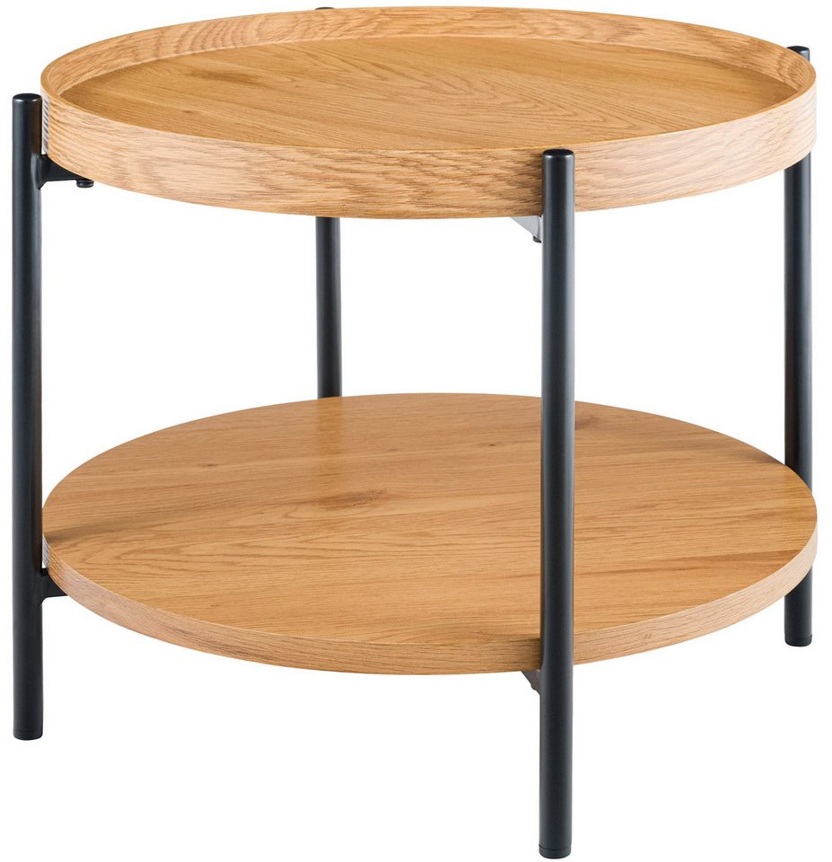 CLP Couchtisch Corbitan (1er), Holztisch, pulverbeschichtetes Metall – Bild 4 von 5