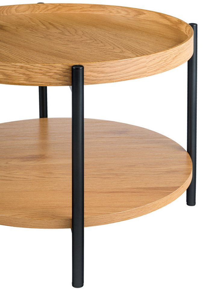 CLP Couchtisch Corbitan (1er), Holztisch, pulverbeschichtetes Metall – Bild 5 von 5