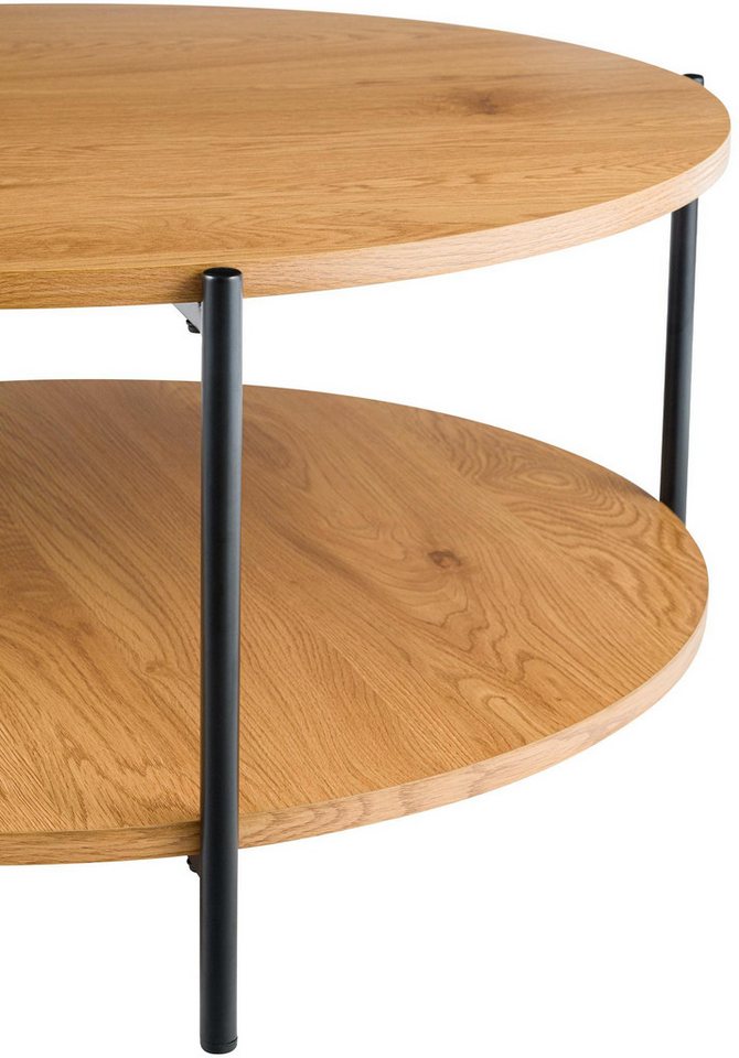 CLP Couchtisch Edduma (1er), Holztisch, pulverbeschichtetes Metall – Bild 5 von 5