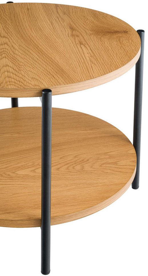 CLP Couchtisch Edduma (1er), Holztisch, pulverbeschichtetes Metall – Bild 5 von 5