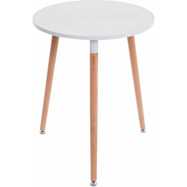 CLP Esstisch Amalie (1er), Retro-Design Küchentisch mit 3 Holzbeinen