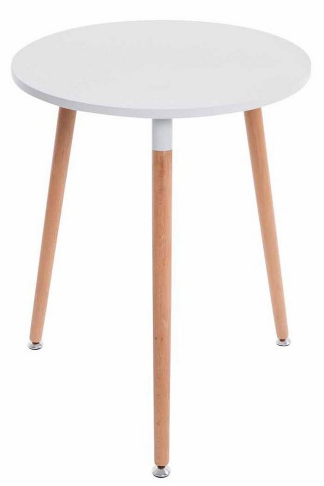 CLP Esstisch Amalie (1er), Retro-Design Küchentisch mit 3 Holzbeinen – Bild 2 von 5