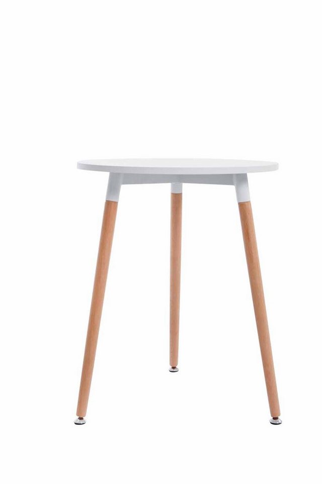 CLP Esstisch Amalie (1er), Retro-Design Küchentisch mit 3 Holzbeinen – Bild 4 von 5