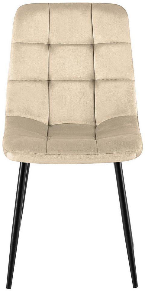CLP Esszimmerstuhl Antibes (4er Set), mit Samtbezügen, bis 150 kg – Bild 4 von 5
