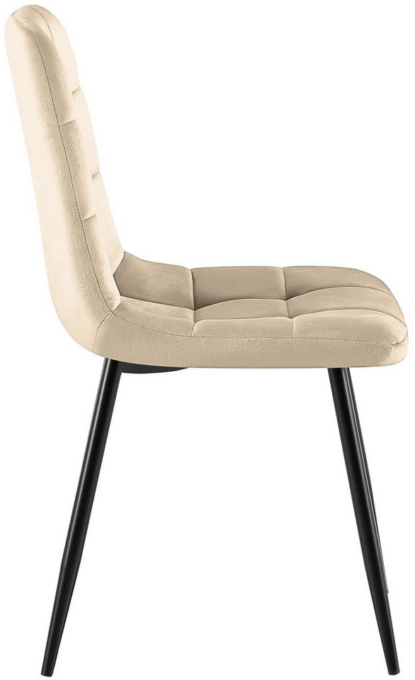 CLP Esszimmerstuhl Antibes (4er Set), mit Samtbezügen, bis 150 kg – Bild 5 von 5