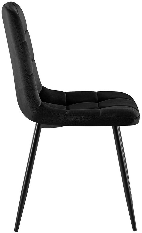 CLP Esszimmerstuhl Antibes (4er Set), mit Samtbezügen, bis 150 kg – Bild 5 von 5