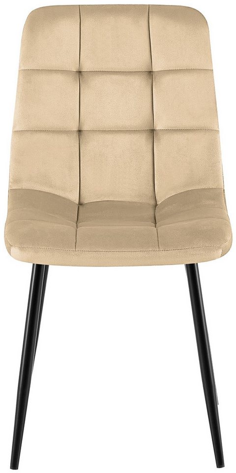 CLP Esszimmerstuhl Antibes (4er Set), mit Samtbezügen, bis 150 kg – Bild 4 von 5