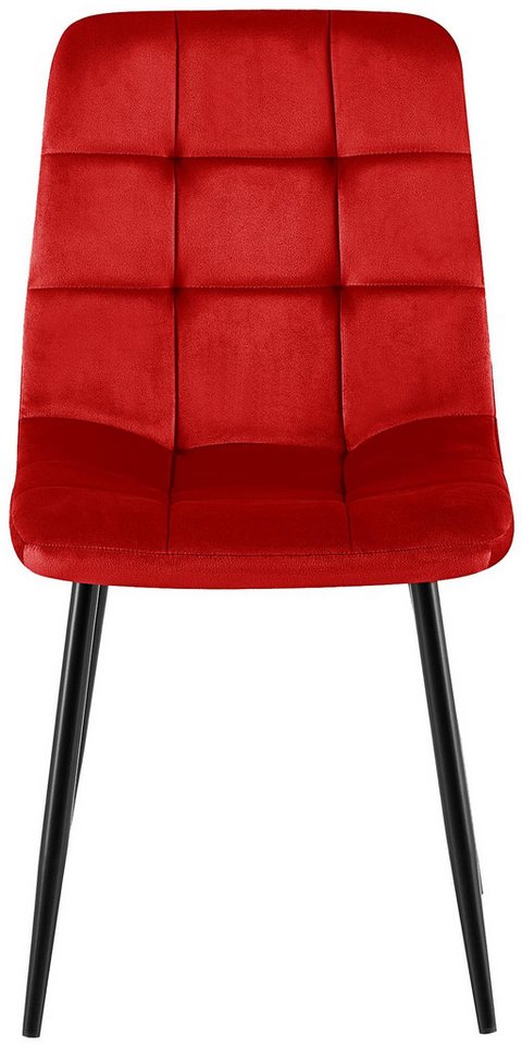 CLP Esszimmerstuhl Antibes (4er Set), mit Samtbezügen, bis 150 kg – Bild 4 von 5