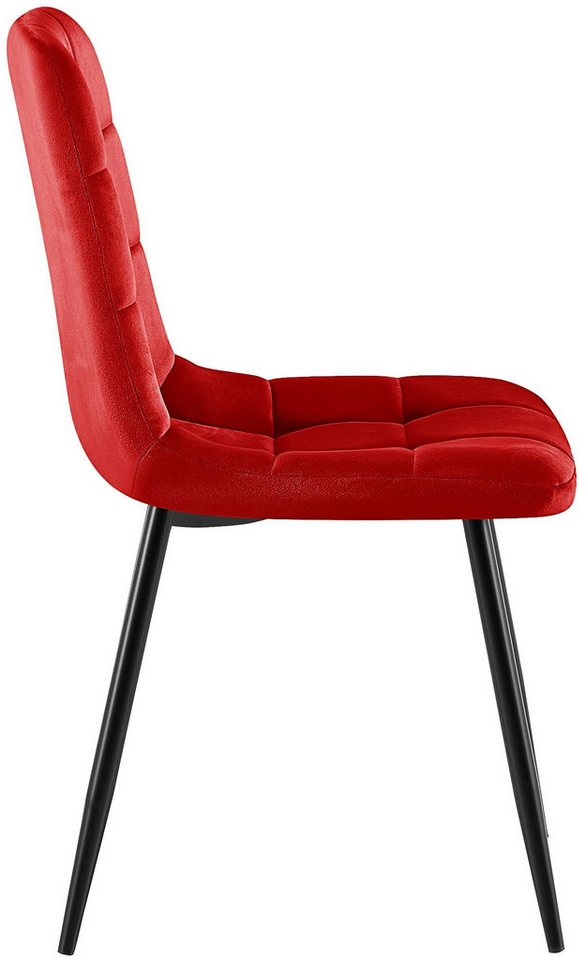 CLP Esszimmerstuhl Antibes (4er Set), mit Samtbezügen, bis 150 kg – Bild 5 von 5
