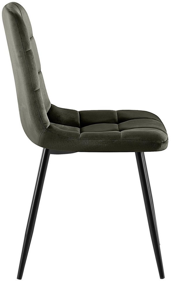 CLP Esszimmerstuhl Antibes (4er Set), mit Samtbezügen, bis 150 kg – Bild 5 von 5
