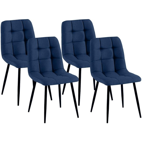 CLP Esszimmerstuhl Antibes Stoff (4er Set), mit Stoffbezug, bis 150 kg