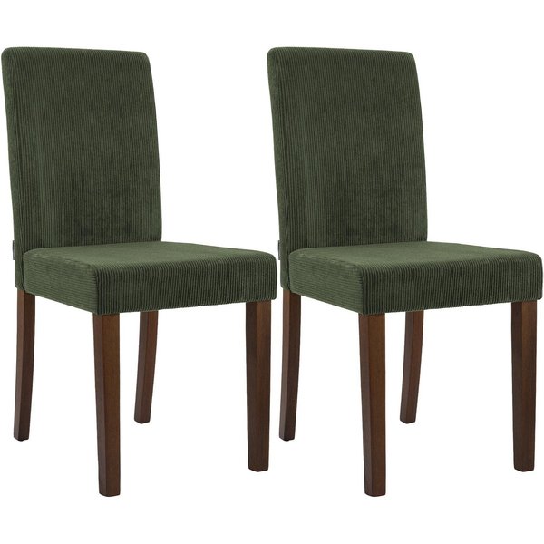 CLP Esszimmerstuhl Ina (2er Set), Cordbezug, gepolstert mit Rückenlehne