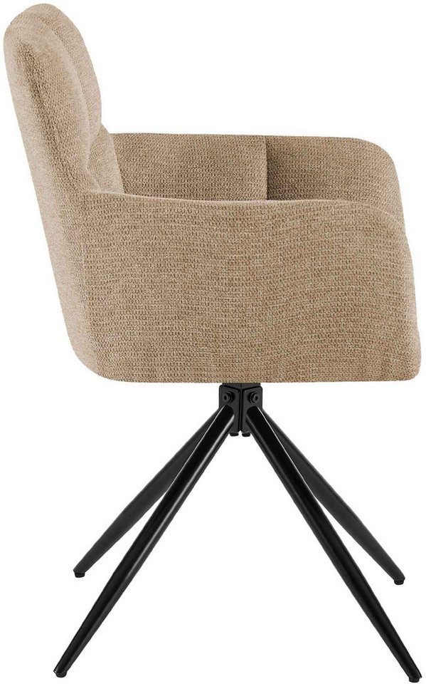 CLP Esszimmerstuhl Jonah (2er Set), drehbar mit Armlehnen, bis 150 kg belastbar – Bild 5 von 5