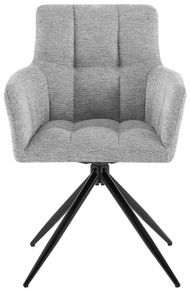 CLP Esszimmerstuhl Jonah (2er Set), drehbar mit Armlehnen, bis 150 kg belastbar – Bild 4 von 5