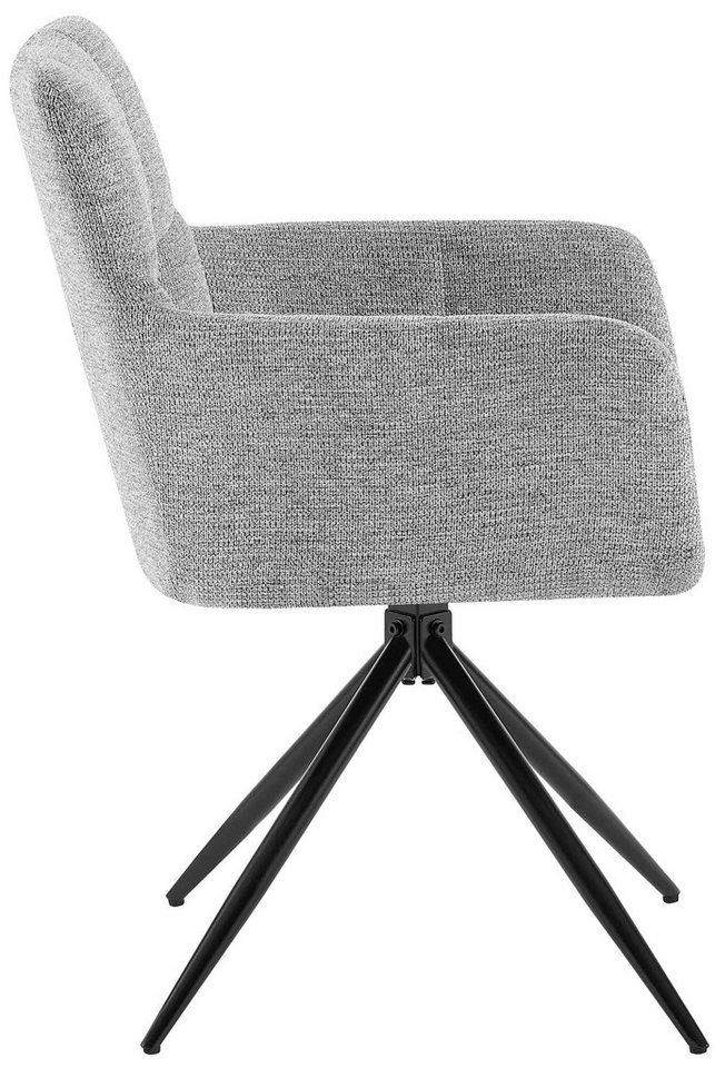 CLP Esszimmerstuhl Jonah (2er Set), drehbar mit Armlehnen, bis 150 kg belastbar – Bild 5 von 5