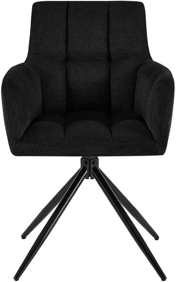 CLP Esszimmerstuhl Jonah (2er Set), drehbar mit Armlehnen, bis 150 kg belastbar – Bild 4 von 5
